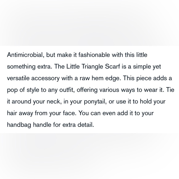 BLEUSALT | Black Little Triangle Scarf - Picture 7 of 7